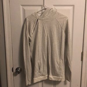 Asymmetrical hooded sweatshirt